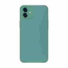 For iPhone 12 Electroplating AG Frosted Phone Case(Green) - 1
