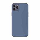 For iPhone 12 Pro Max Electroplating AG Frosted Phone Case(Dark Purple) - 1