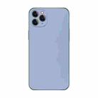 For iPhone 11 Pro Max Electroplating AG Frosted Phone Case(Sierra Blue) - 1