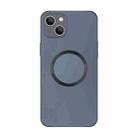 For iPhone 14 Electroplating AG Frosted Magsafe Phone Case(Grey) - 1