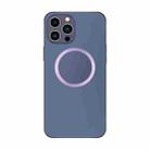 For iPhone 14 Pro Electroplating AG Frosted Magsafe Phone Case(Dark Purple) - 1