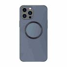 For iPhone 14 Pro Electroplating AG Frosted Magsafe Phone Case(Grey) - 1