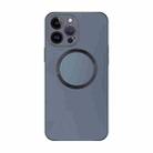 For iPhone 13 Pro Max Electroplating AG Frosted Magsafe Phone Case(Grey) - 1