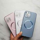 For iPhone 12 Pro Electroplating AG Frosted Magsafe Phone Case(Sea Blue) - 4