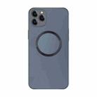 For iPhone 12 Pro Electroplating AG Frosted Magsafe Phone Case(Grey) - 1