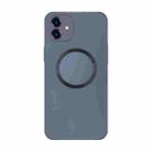 For iPhone 11 Electroplating AG Frosted Magsafe Phone Case(Grey) - 1