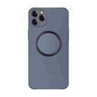 For iPhone 11 Pro Electroplating AG Frosted Magsafe Phone Case(Grey) - 1