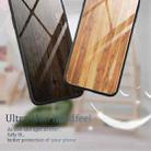 For Xiaomi Redmi Note 12 China Wood Grain Glass TPU Phone Case(Dark Brown) - 3