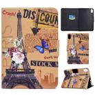 For iPad 10th Gen 10.9 2022 Electric Pressed Colored Drawing Smart Leather Tablet Case(Eiffel Tower) - 1