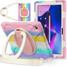 For Lenovo Tab M10 10.1 3rd Gen Silicone + PC Protective Tablet Case(Colorful Pink) - 1