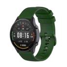 For Xiaomi Watch Color 22mm Small Plaid Texture Silicone Wrist Strap Watchband(Army Green) - 1