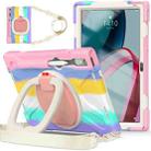 For Lenovo Pad Pro 2022 11.2 inch Silicone + PC Protective Tablet Case(Colorful Pink) - 1