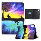 For iPad 10th Gen 10.9 2022 Electric Pressed Colored Drawing Smart Leather Tablet Case(Starry Sky Reflection) - 1