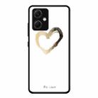 For Xiaomi Redmi Note 12 China Colorful Painted Glass Phone Case(Golden Love) - 1