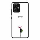 For Xiaomi Redmi Note 12 China Colorful Painted Glass Phone Case(Peony) - 1