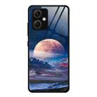 For Xiaomi Redmi Note 12 China Colorful Painted Glass Phone Case(Moon Hill) - 1