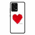 For Xiaomi Redmi Note 12 Pro 5G China Colorful Painted Glass Phone Case(Love) - 1