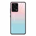 For Xiaomi Redmi Note 12 Pro 5G China Colorful Painted Glass Phone Case(Blue Sky) - 1