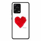 For Xiaomi Redmi Note 12 Pro+ China Colorful Painted Glass Phone Case(Love) - 1