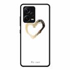 For Xiaomi Redmi Note 12 Pro+ China Colorful Painted Glass Phone Case(Golden Love) - 1