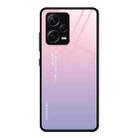 For Xiaomi Redmi Note 12 Pro+ China Colorful Painted Glass Phone Case(Purple Sky) - 1