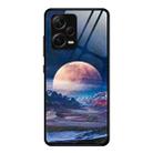 For Xiaomi Redmi Note 12 Pro+ China Colorful Painted Glass Phone Case(Moon Hill) - 1