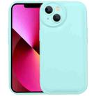 For iPhone 13 Liquid Airbag Decompression Phone Case(Light Cyan) - 1