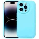 For iPhone 13 Pro Liquid Airbag Decompression Phone Case(Mint Blue) - 1