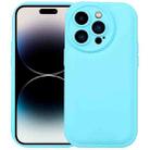 For iPhone 13 Pro Max Liquid Airbag Decompression Phone Case(Mint Blue) - 1