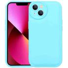 For iPhone 12 Liquid Airbag Decompression Phone Case(Mint Blue) - 1