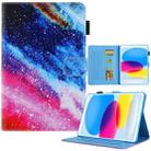 For iPad 10th Gen 10.9 2022 Colored Drawing Leather Smart Tablet Case(Colorful Stone) - 1