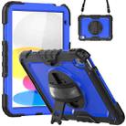 For iPad 10th Gen 10.9 2022 Silicone + PC Full Body Protection Tablet Case(Dark Blue + Black) - 1