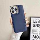 For iPhone 11 Cushion Liquid Silicone Phone Case(Blue) - 1