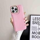 For iPhone 11 Cushion Liquid Silicone Phone Case(Pink) - 1
