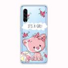 For Galaxy A90 5G Shockproof Painted Transparent TPU Protective Case(Cute Cat) - 1