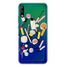 For Huawei P40 Lite E Shockproof Painted Transparent TPU Protective Case(Cosmetic) - 1