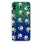 For Huawei Enjoy 10 Shockproof Painted Transparent TPU Protective Case(Panda) - 1