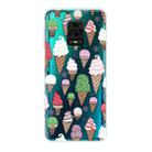 For Xiaomi Redmi Note 9S Shockproof Painted Transparent TPU Protective Case(Ice Cream) - 1