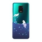 For Xiaomi Redmi Note 9S Shockproof Painted Transparent TPU Protective Case(Seal) - 1