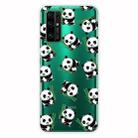 For Huawei Honor 30 Pro Shockproof Painted Transparent TPU Protective Case(Panda) - 1