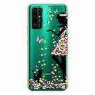 For Huawei Honor 30S Shockproof Painted Transparent TPU Protective Case(Girl) - 1