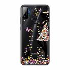 For Huawei Honor Play 4T Shockproof Painted Transparent TPU Protective Case(Girl) - 1