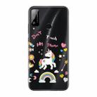 For Huawei Honor Play 4T Shockproof Painted Transparent TPU Protective Case(Unicorn) - 1