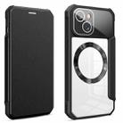 For iPhone 13 CD Texture Magsafe Flip Leather Phone Case(Black) - 1