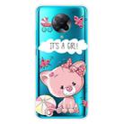 For Xiaomi Redmi K30 Pro Shockproof Painted Transparent TPU Protective Case(Cute Cat) - 1