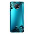 For Xiaomi Redmi K30 Pro Shockproof Painted Transparent TPU Protective Case(Lace Flower) - 1