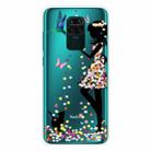 For Xiaomi Redmi Note 9 Shockproof Painted Transparent TPU Protective Case(Girl) - 1