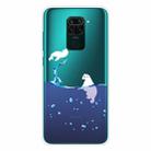For Xiaomi Redmi Note 9 Shockproof Painted Transparent TPU Protective Case(Seal) - 1
