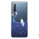 For Xiaomi Mi 10 5G Shockproof Painted Transparent TPU Protective Case(Seal) - 1