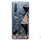 For Xiaomi Mi 10 Pro 5G Shockproof Painted Transparent TPU Protective Case(Girl) - 1
